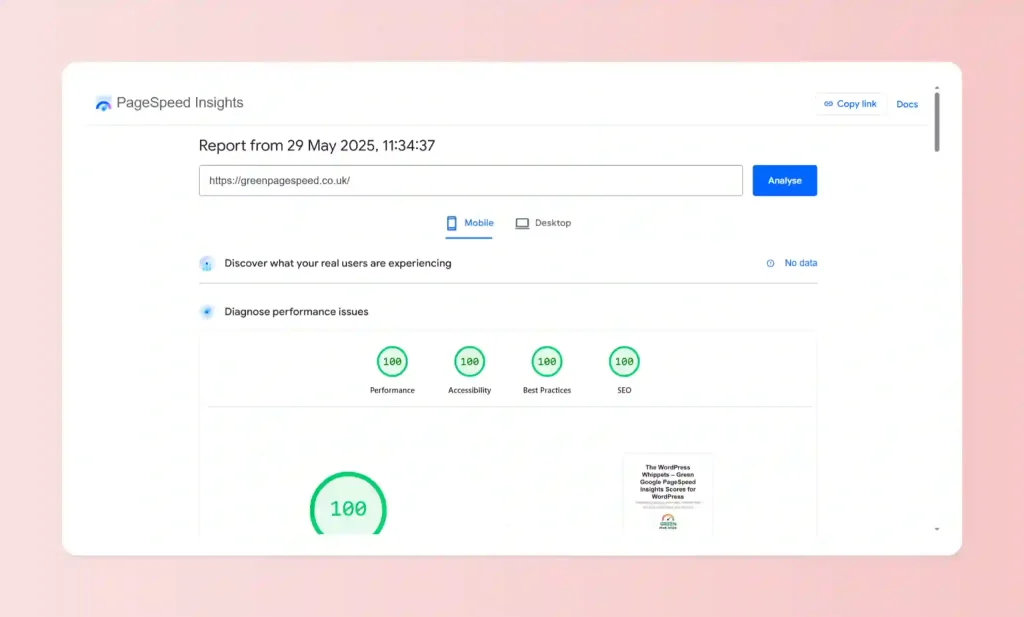 The 4 Page Speed Insights Metrics on the Page - Pagespeed Insights
