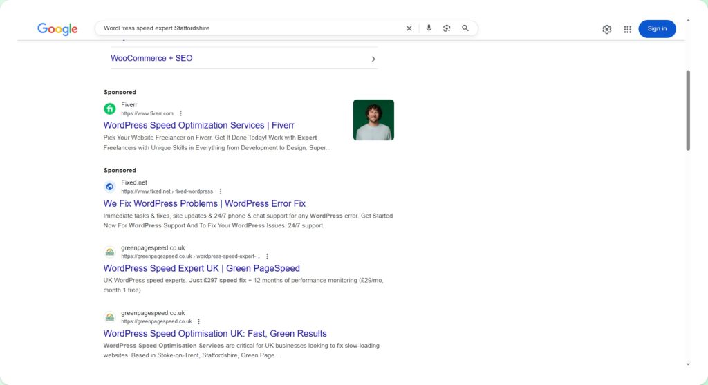 #1 ranking proof for WP speed Expert S-O-T